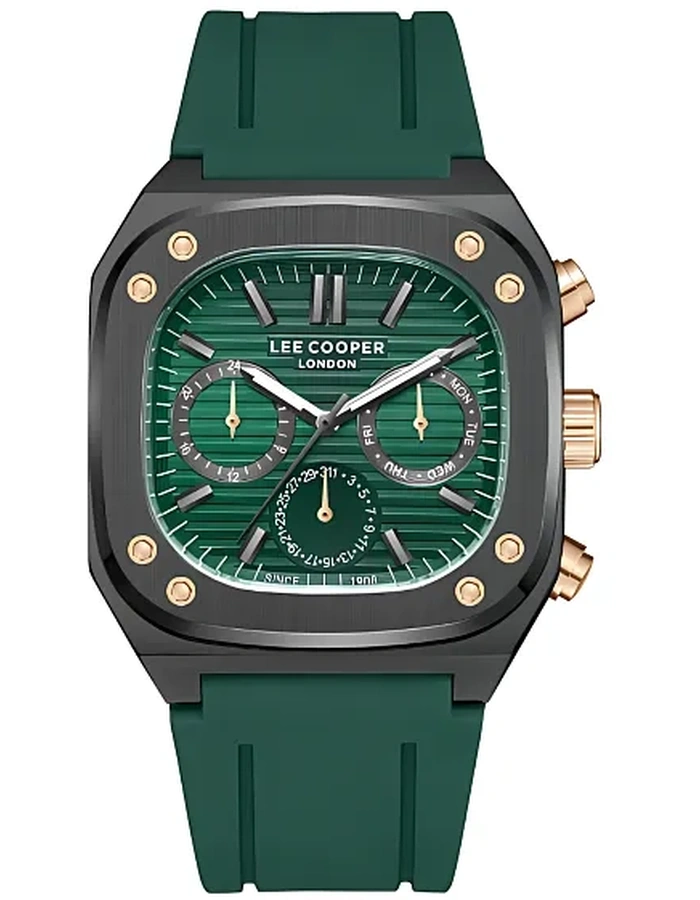 Buy LEE COOPER Men Multi Function Dark Green Dial Watch - LC08022.077