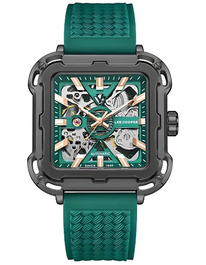 Buy LEE COOPER Men Automatic Dark Green Dial Watch - LC08072.067