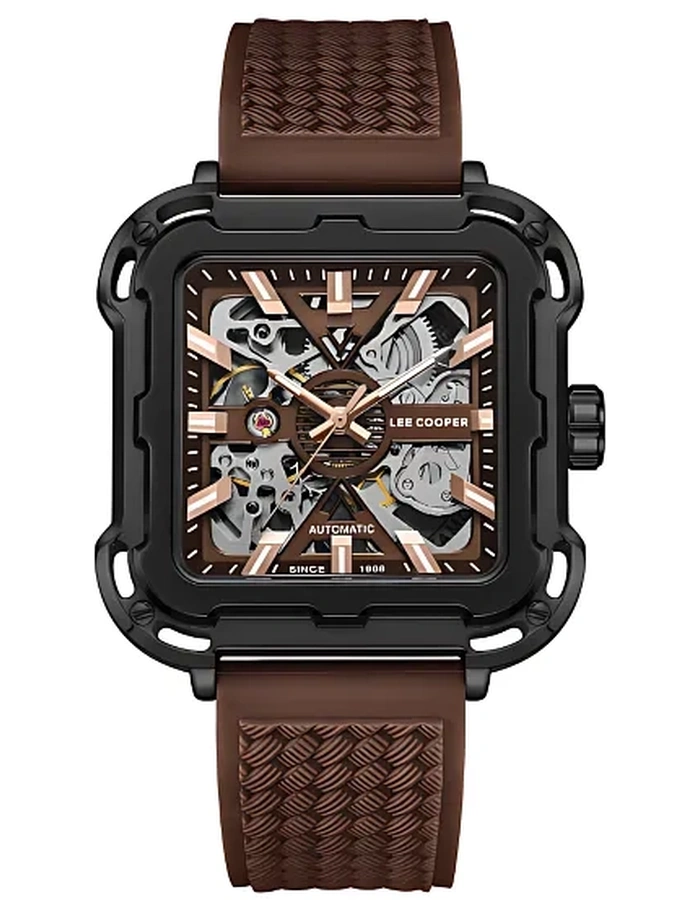 Buy LEE COOPER Men Automatic Dark Brown Dial Watch - LC08072.644