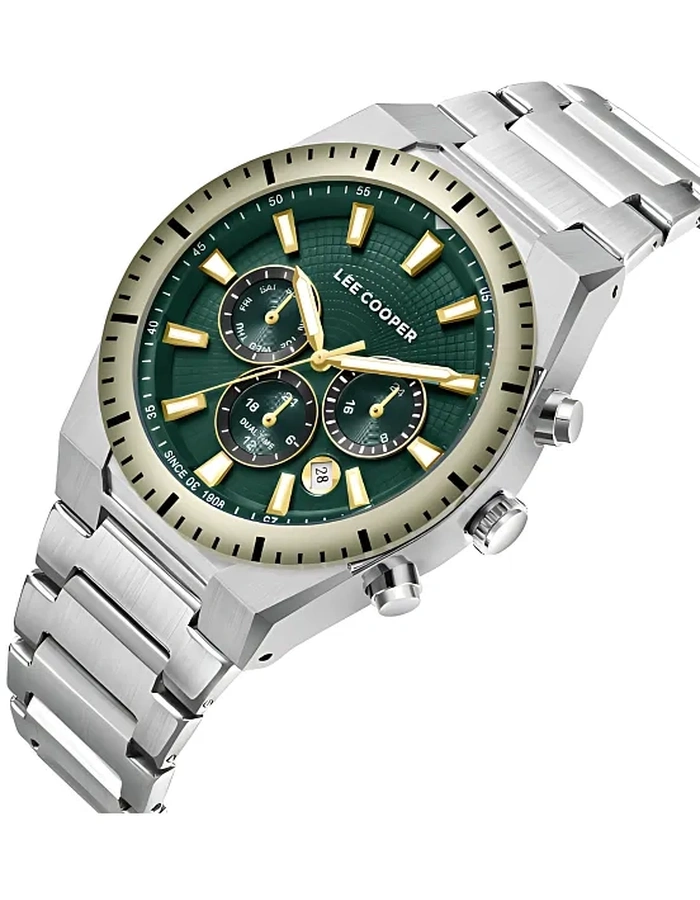 Buy LEE COOPER Men Multi Function Dark Green Dial Watch - LC08100.270